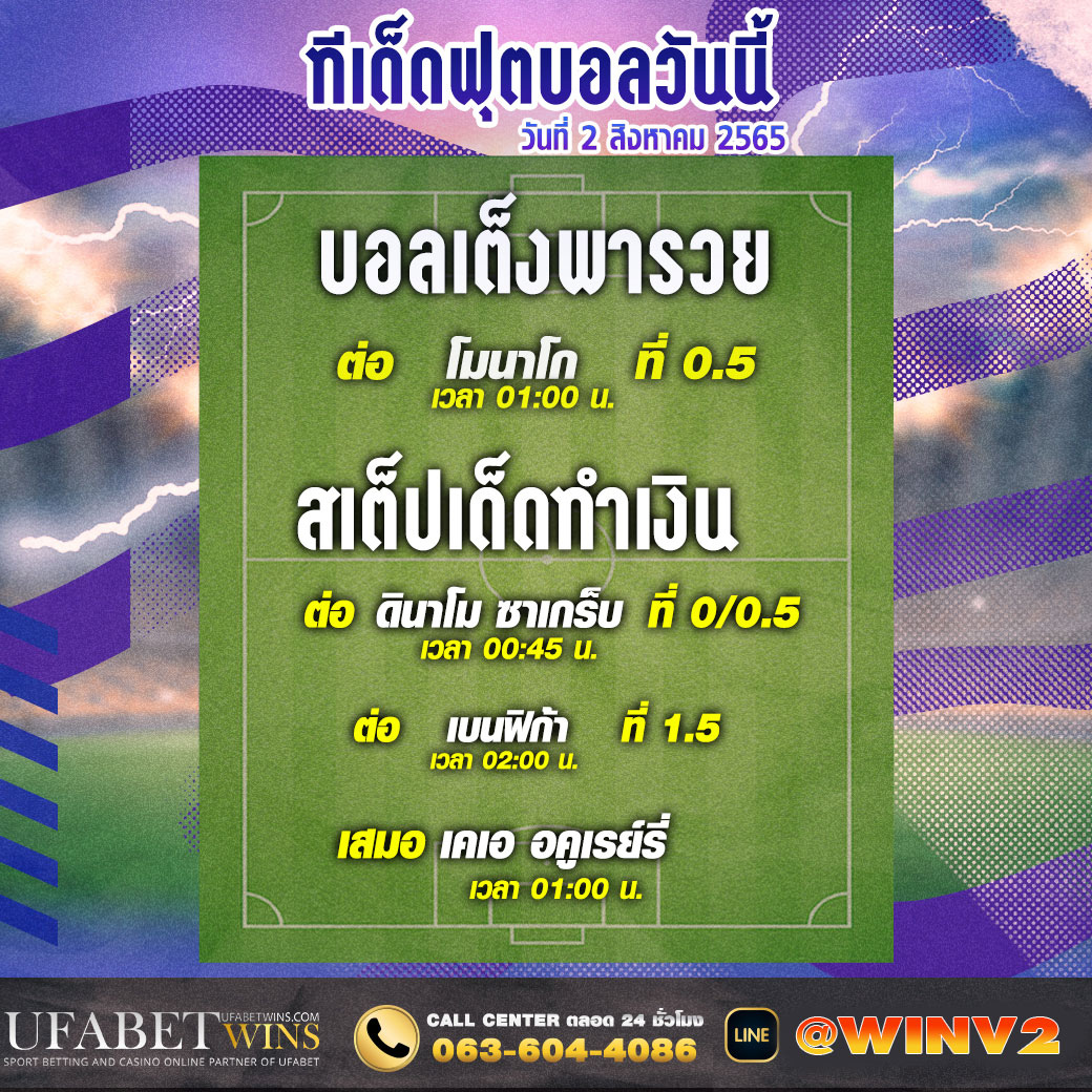 ทีเด็ดฟุตบอล แทงบอล บอลออนไลน์